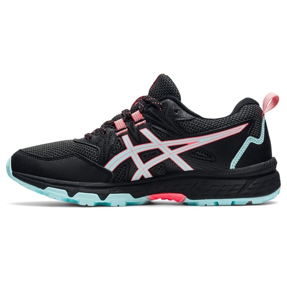 ASICS WOMEN'S GEL-VENTURE® 8 RUNNING SHOES, 8.5, BLACK/CLEAR BLUE